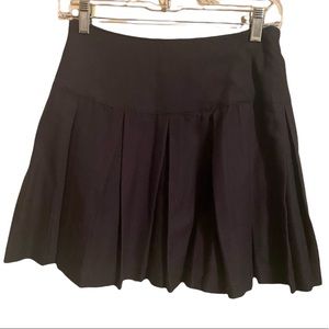 Esprit Vintage Black Pleaded Skirt Size 7/8